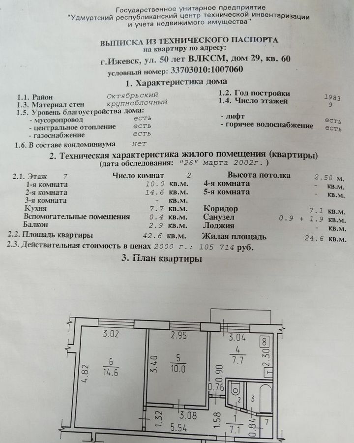 квартира г Ижевск р-н Октябрьский Северо-Западный ул им 50-летия ВЛКСМ 29 фото 11