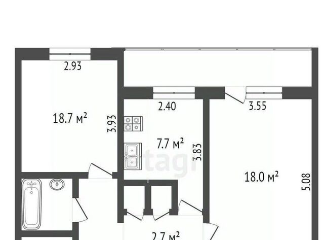квартира р-н Заводской ул Комсомольская 263 фото