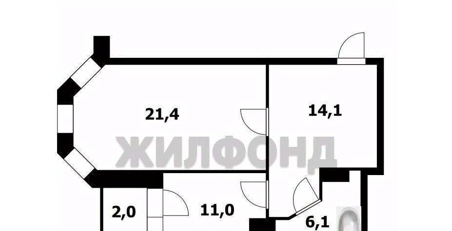 квартира г Брянск р-н Советский Красноармейская ул., 38 фото 12