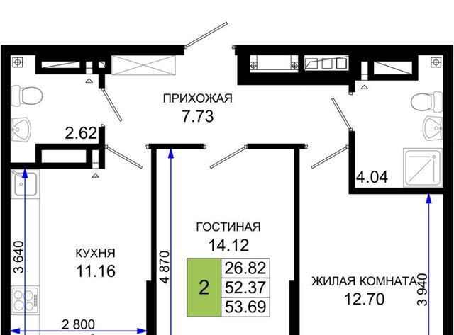 квартира р-н Октябрьский пер Элеваторный 6/2с фото