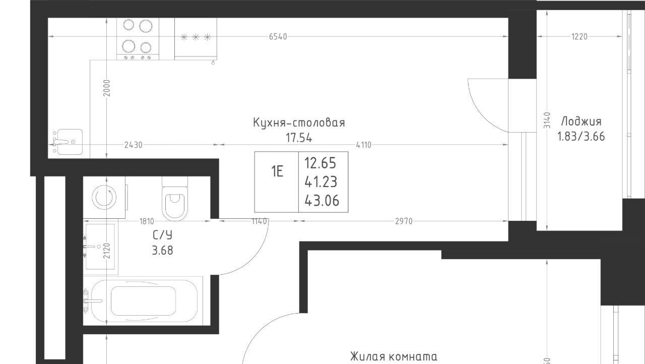 квартира г Казань метро Горки Седьмое Небо жилрайон фото 2