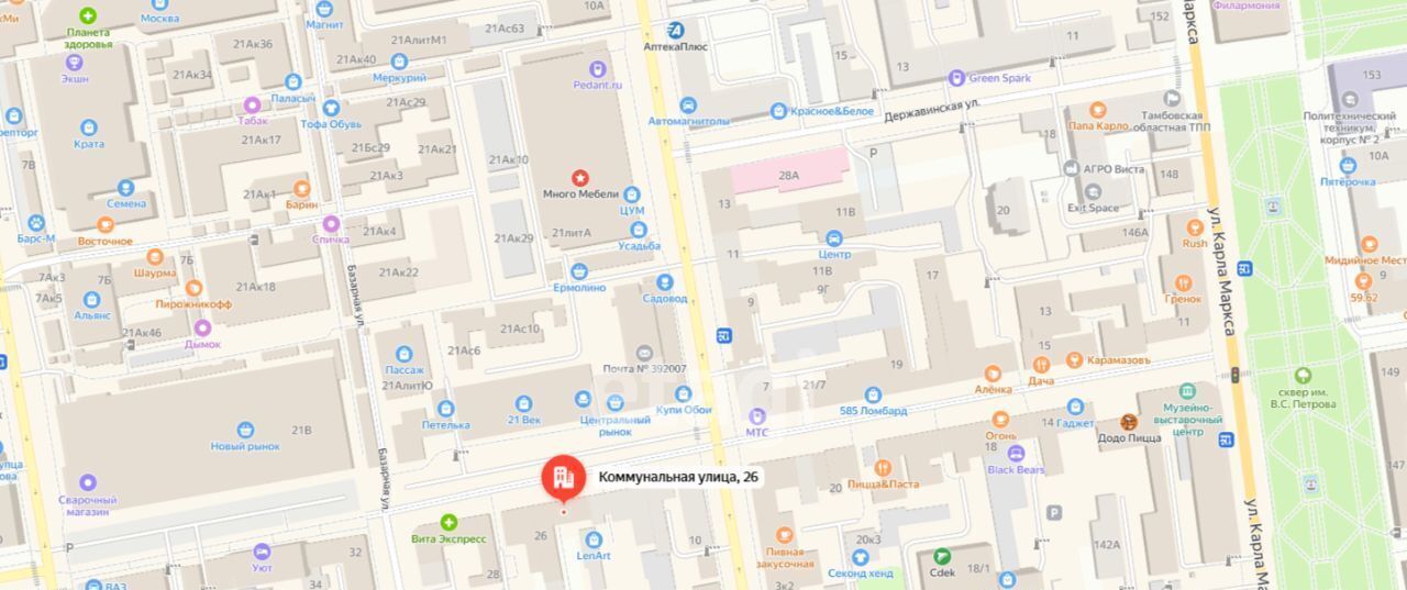 свободного назначения г Тамбов р-н Ленинский ул Коммунальная 26 фото 6