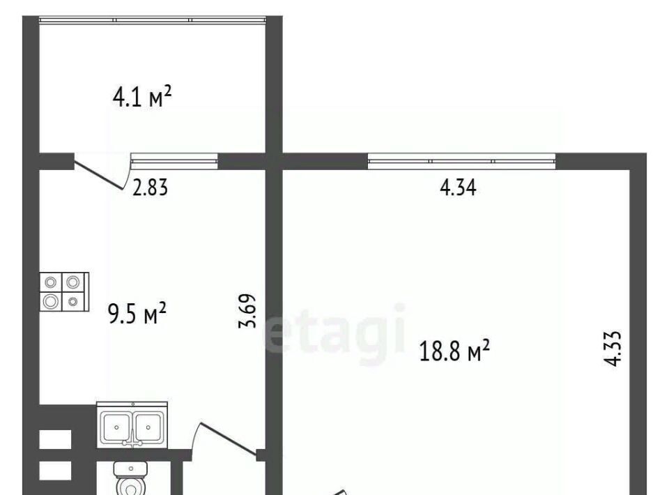 квартира г Калининград р-н Московский ул Левитана 60к/2 фото 2