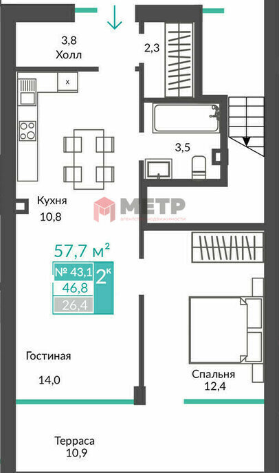 квартира г Алушта с Виноградное ул Сусловой 2 фото 1