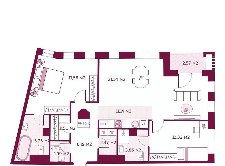 квартира г Тюмень р-н Калининский ул Герцена 33 фото 1