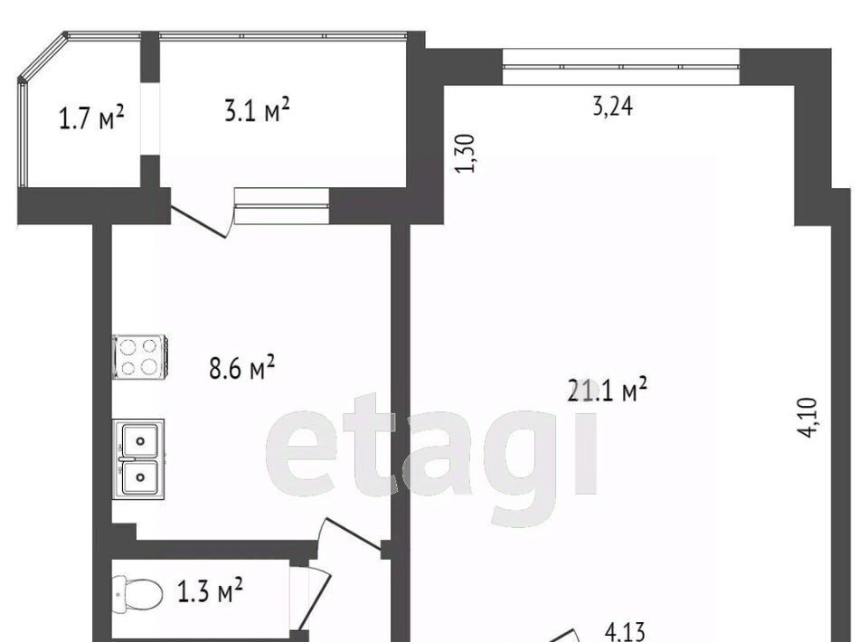 квартира г Сургут ул Игоря Киртбая 21/2 5-5А фото 2