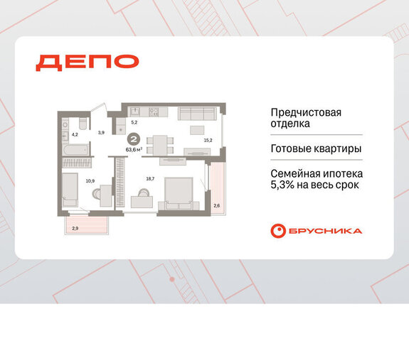 квартира Старая Сортировка Уральская ЖК Квартал Депо жилой район Сортировочный фото