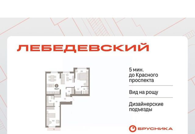 квартира Заельцовская Лебедевский кв-л фото