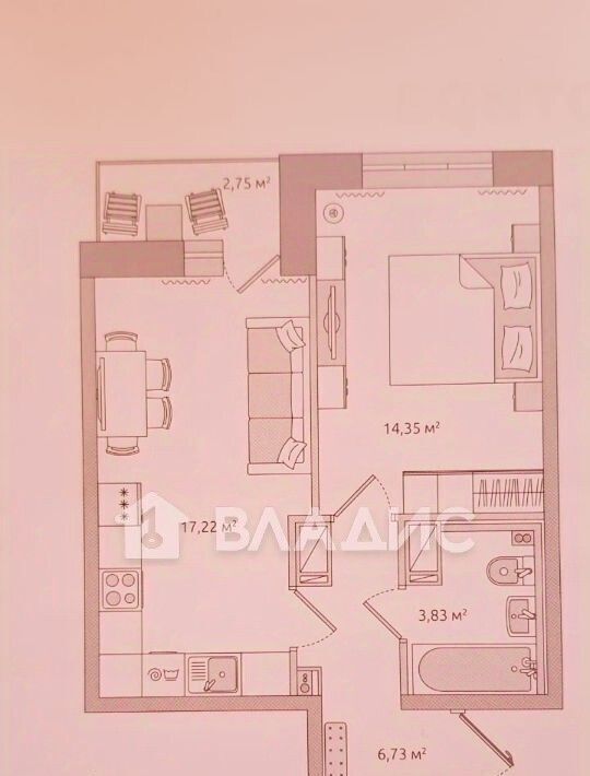 квартира г Санкт-Петербург метро Выборгская пр-кт Пискарёвский 25к/2 округ Полюстрово фото 14