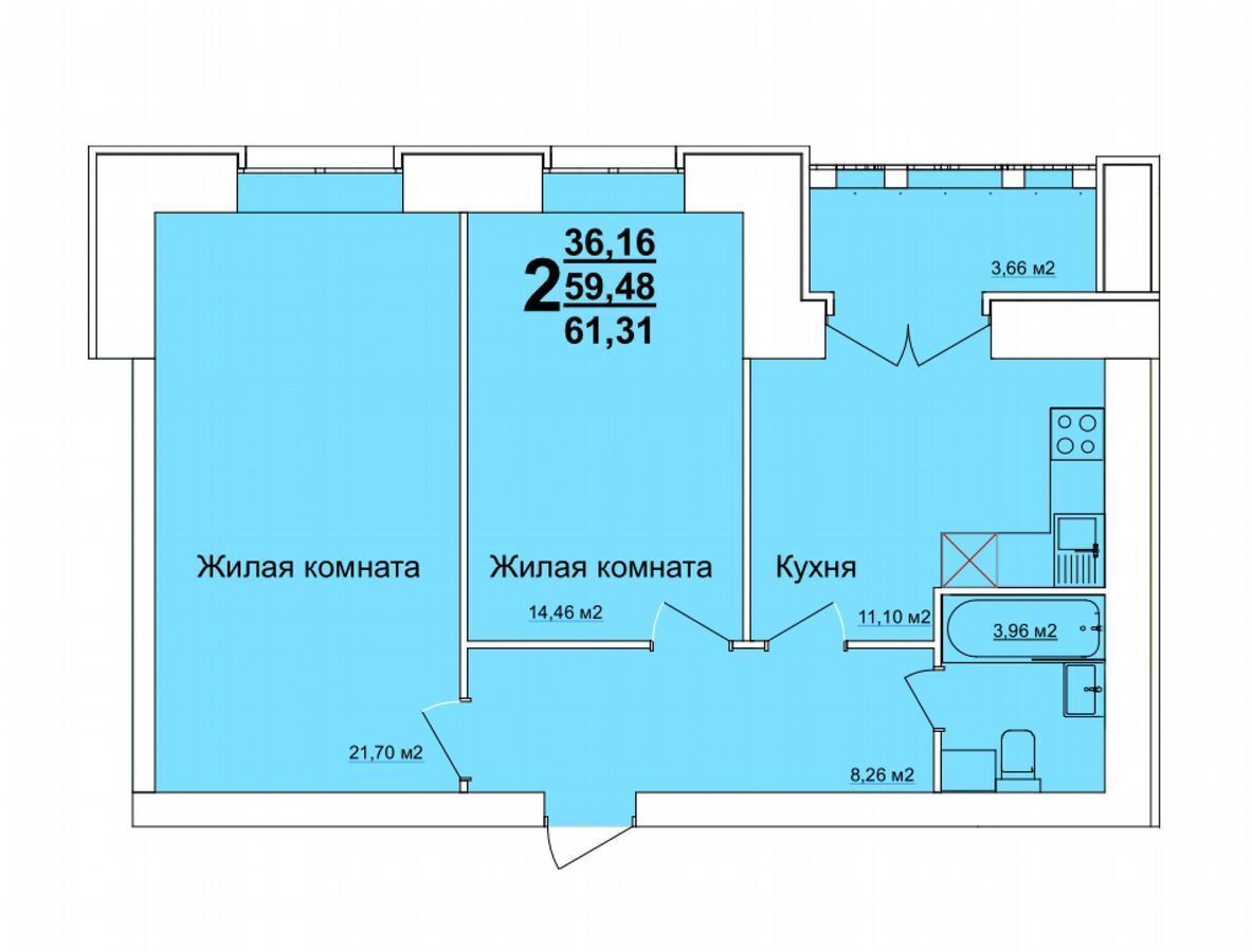 квартира г Ульяновск р-н Заволжский ул Оренбургская 35 фото 1