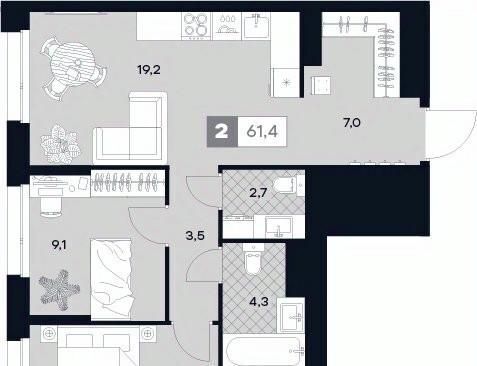 квартира г Москва метро Тушинская ул Лодочная 27к/2 фото 1