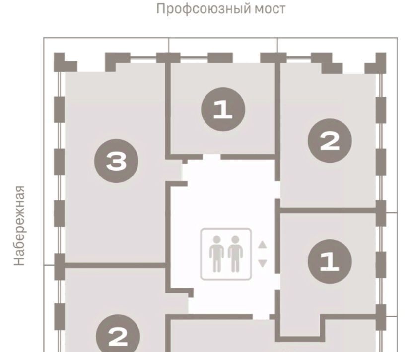 квартира г Тюмень р-н Центральный жилой район «Речной порт» фото 2