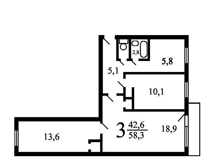 квартира г Москва метро Аэропорт ул Константина Симонова 5к/2 фото 2