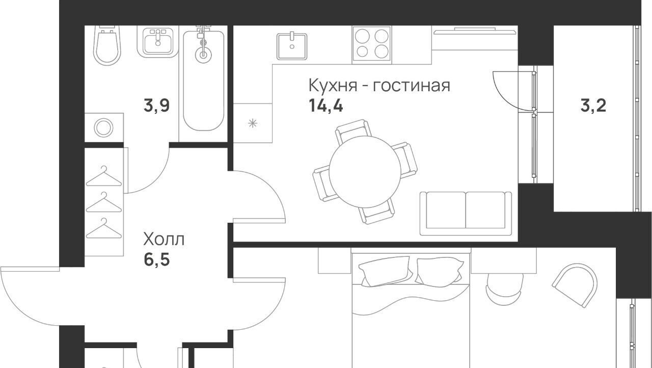 квартира г Тула р-н Привокзальный ул Героев России 2 фото 1