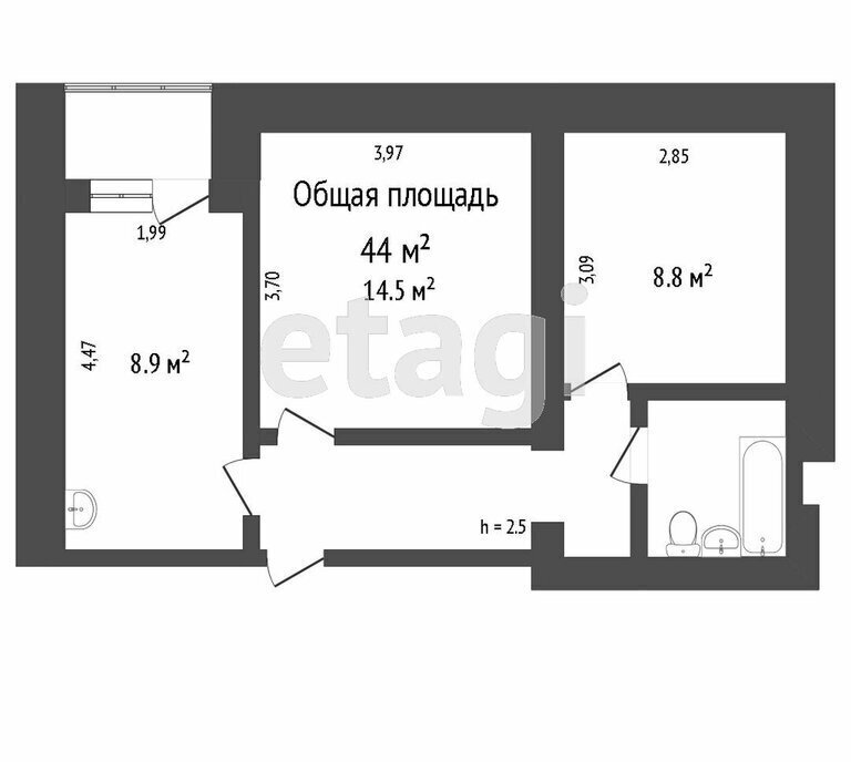 квартира г Томск ул Усова 16 фото 1