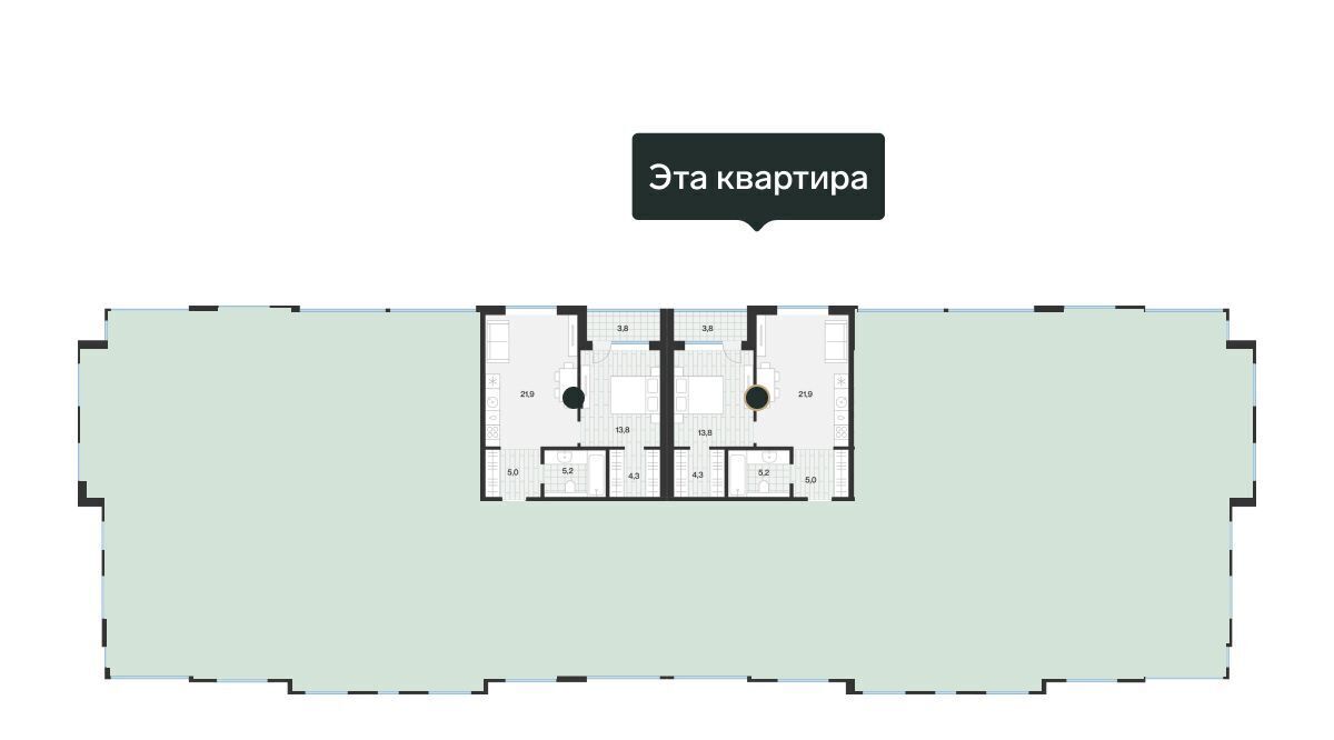 квартира г Тюмень р-н Калининский ул Игоря Комиссарова 17 фото 2