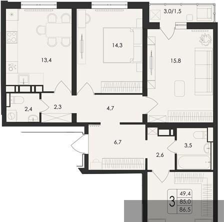 квартира г Воронеж р-н Центральный ул Загоровского 5/2 фото 1