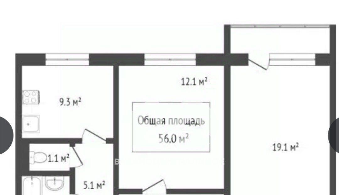 квартира г Новосибирск Заельцовская ул Гребенщикова 10 жилой район «Родники» фото 27