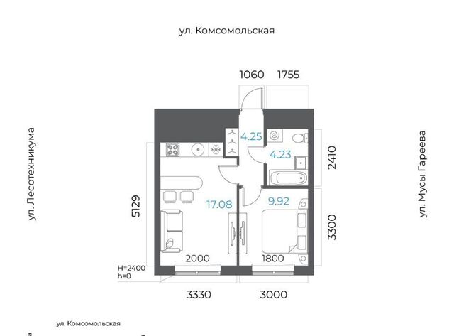 р-н Октябрьский микрорайон Глумилино-2 8-е Небо жилой комплекс фото