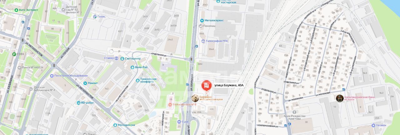 квартира г Пенза р-н Первомайский ул Баумана 40а фото 12