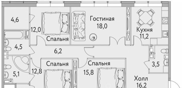 квартира г Москва метро Москва Товарная ш Энтузиастов 3к/2 фото 2