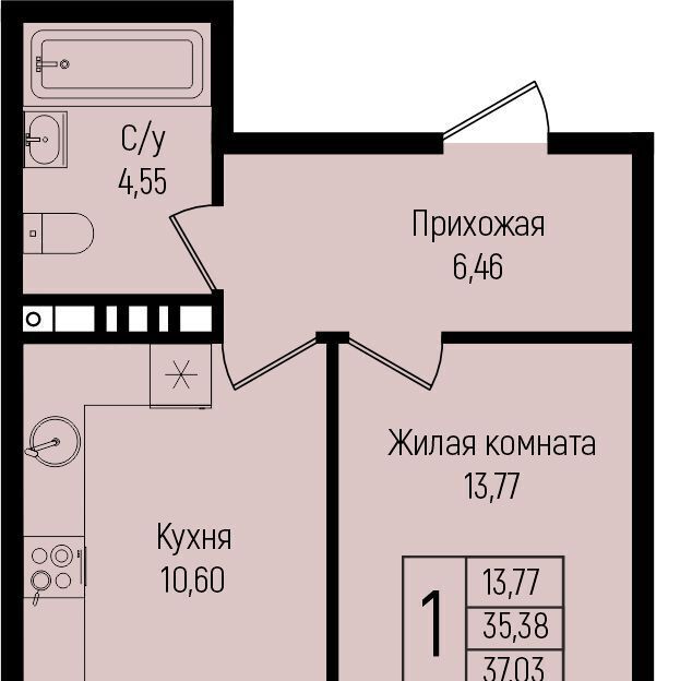 квартира г Краснодар р-н Прикубанский ул им. Михаила Барибана фото 1