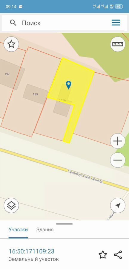 земля г Казань Проспект Победы, Республика Татарстан Татарстан, Оренбургский пр., 201 фото 1