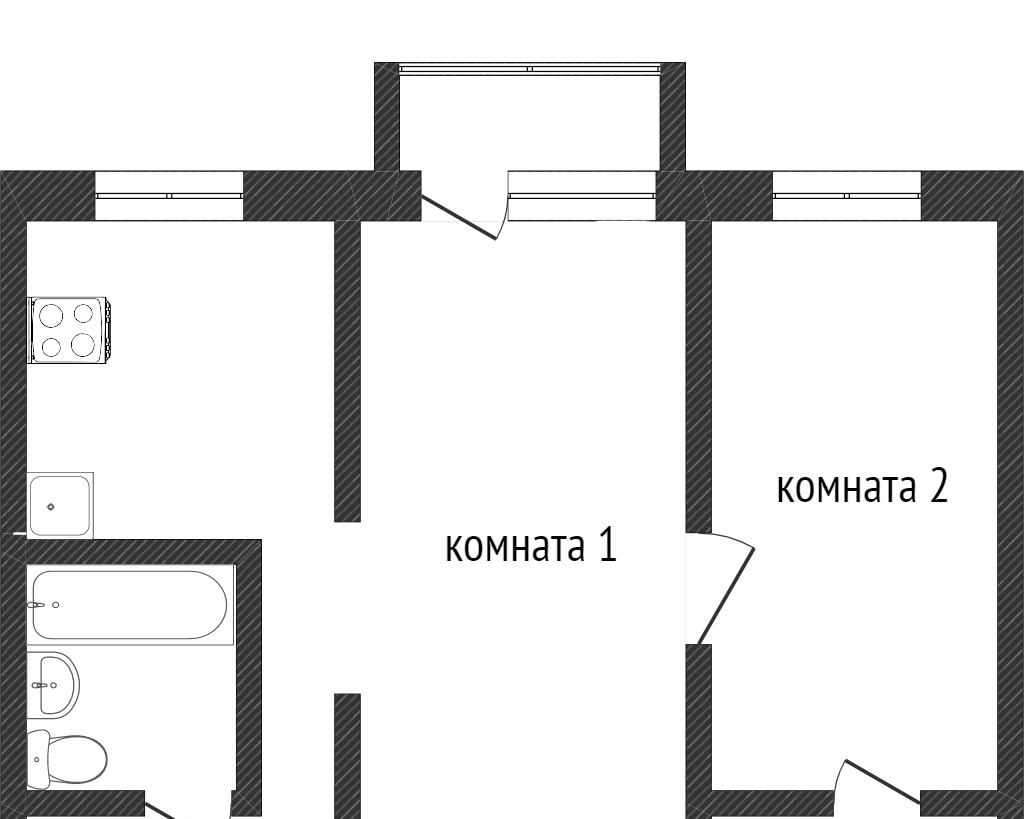 квартира г Златоуст пр-кт им Ю.А.Гагарина 2-я линия 3 Гагарина м-н фото 10