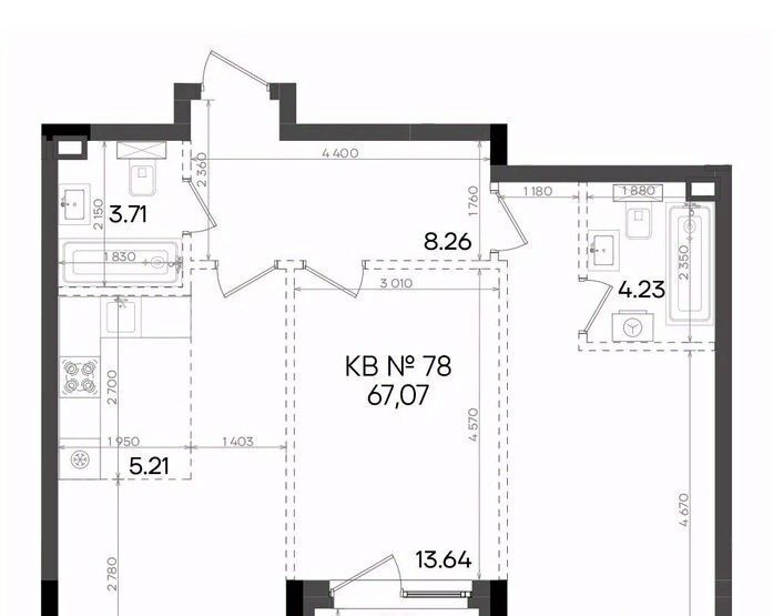 квартира г Казань метро Горки р-н Советский ул Аделя Кутуя 181ж ЖК Адали фото 1