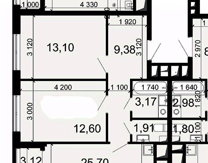 квартира г Рязань р-н Железнодорожный ул Дзержинского 19 фото 2