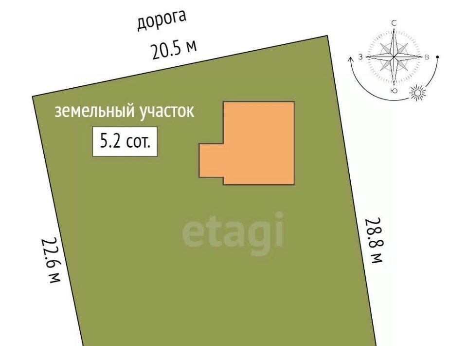дом г Омск р-н Октябрьский СОСН Волжанка тер., аллея 7-я, 354 фото 2