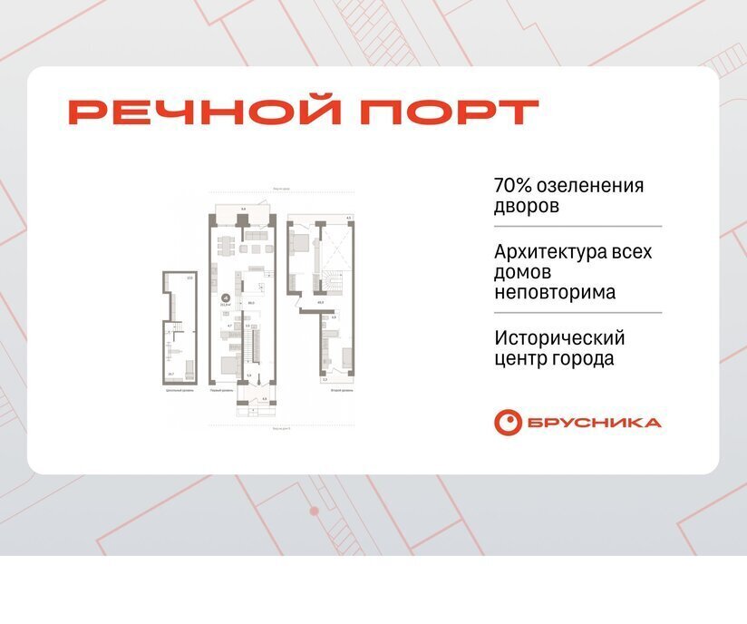 квартира г Тюмень ул Причальная 7 жилой район «Речной порт» Центральный административный округ фото 1