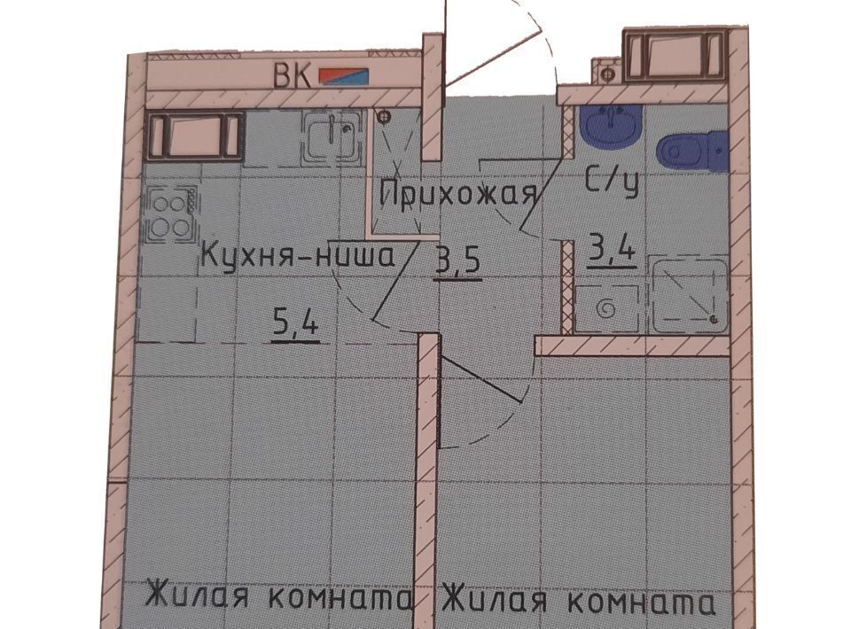 квартира г Екатеринбург Ботаническая ул 40-летия Комсомола 35/4 фото 16