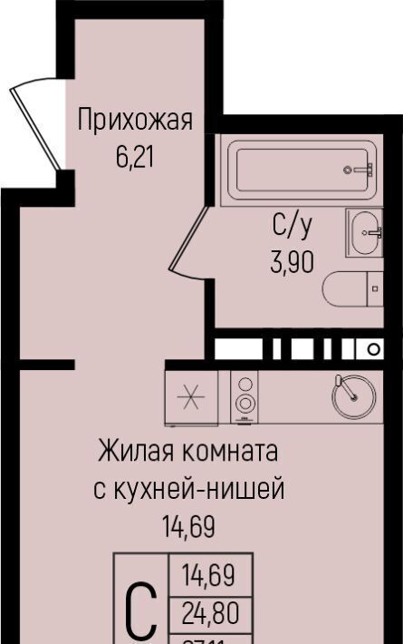 квартира г Краснодар р-н Прикубанский ул им. Михаила Барибана фото 1