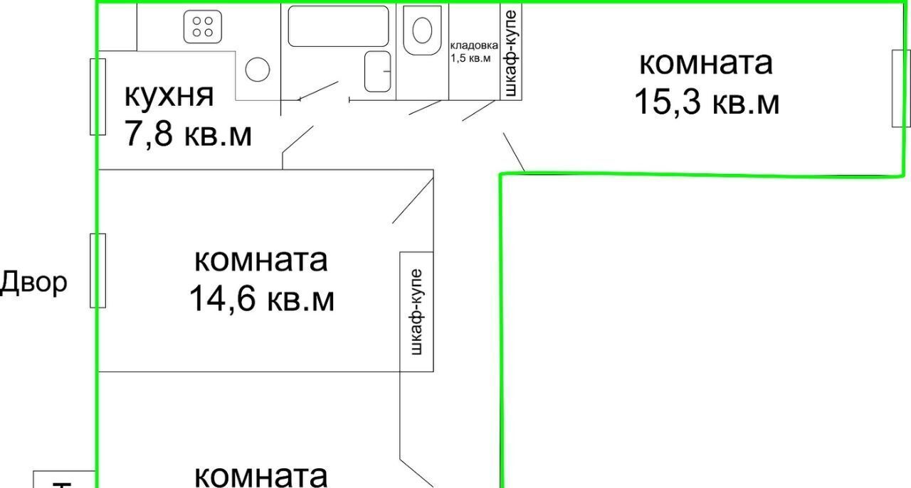 квартира г Киров р-н Октябрьский пр-кт Октябрьский 66 фото 13