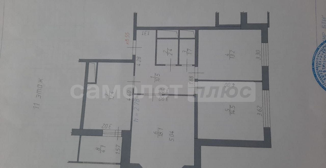 квартира г Одинцово ул Комсомольская 11 Одинцово, Одинцовский г. о. фото 31
