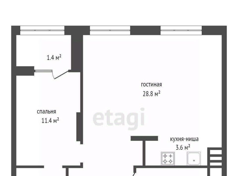 квартира г Красноярск р-н Советский ул 78 Добровольческой Бригады 23 ЖК «Притяжение» фото 2