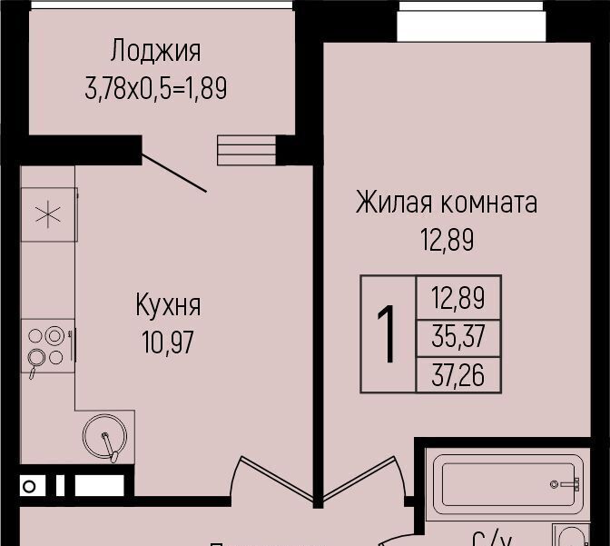 квартира г Краснодар р-н Прикубанский ул им. Михаила Барибана фото 1
