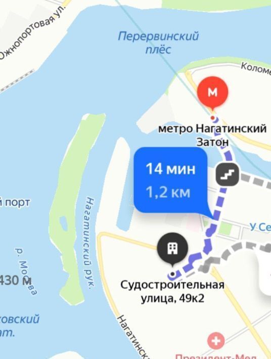 квартира г Москва район Нагатинский затон ул Судостроительная 49к/2 муниципальный округ Нагатинский Затон фото 6