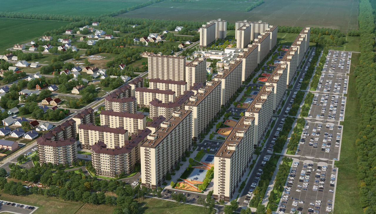 квартира г Краснодар р-н Прикубанский ул им. лётчика Позднякова 2 ЖК «Дыхание» корп. 20 фото 1