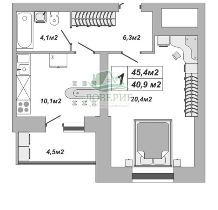 квартира г Тамбов ул Чичерина 7к/2 фото 1