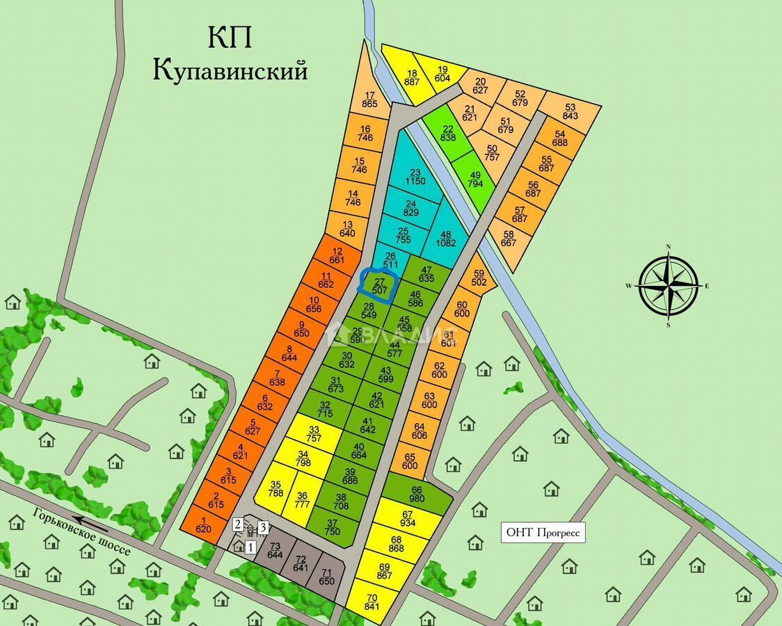земля городской округ Богородский г Старая Купавна ул Советская 22 км, Горьковское шоссе фото 5