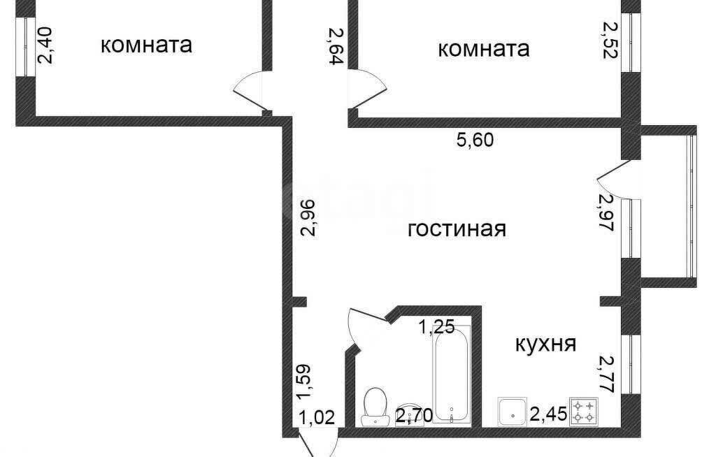 квартира г Омск ул Пригородная 10/1 фото 1