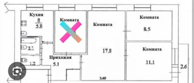 квартира р-н Центральный ул Ленина 82 фото