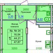 квартира г Курск р-н Железнодорожный ул Усадебная 2а фото 4