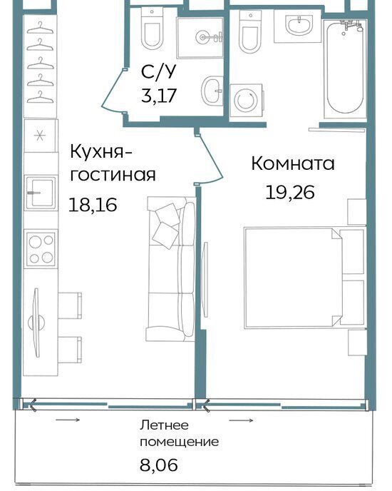 квартира г Саки TEMPO курортный кластер Темпо фото 1