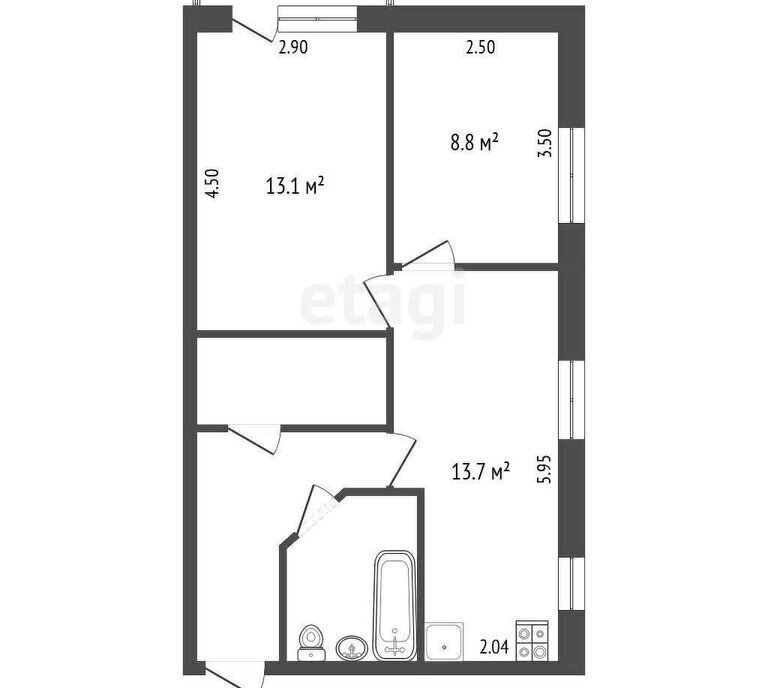 квартира г Омск ул Челюскинцев 87 Центральный АО фото 1