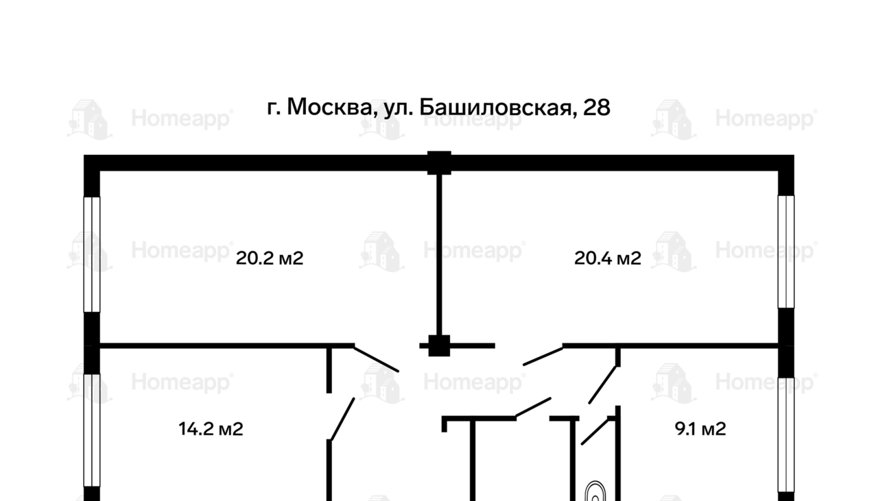 квартира г Москва метро Дмитровская ул Башиловская 28 муниципальный округ Савёловский фото 2