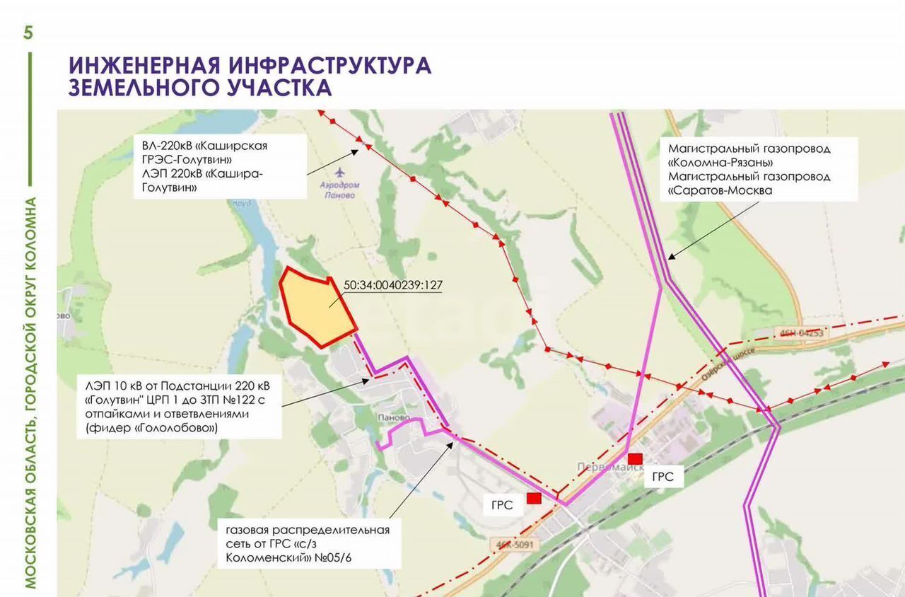 земля г Коломна 81 км, Первомайский, Новорязанское шоссе фото 10