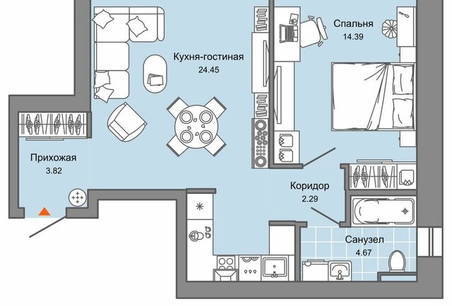 п Широкая Речка Академический ЖК «Лес» Площадь 1905 Года фото